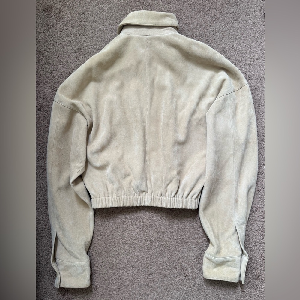 Helsa Suede Bomber Jacket - Picture 3 of 10